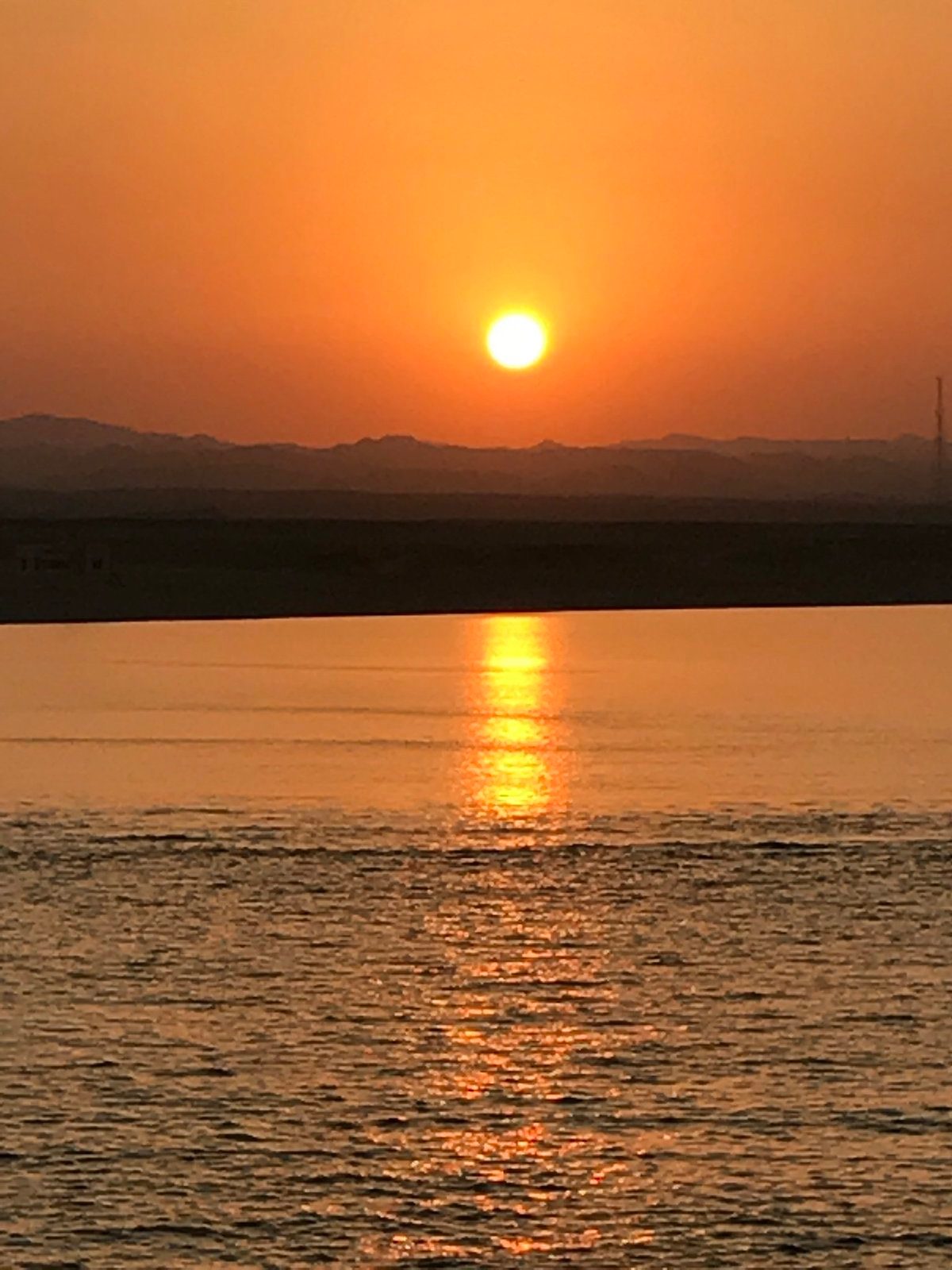 Sunset over the Red Sea from a liveaboard